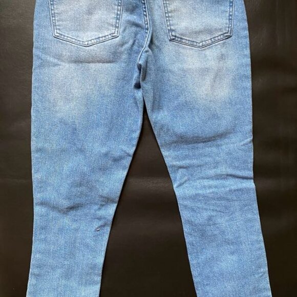 HT Denim: Indigo Destructed Mom Jeans (Size: 0) NWOT - Picture 11 of 12